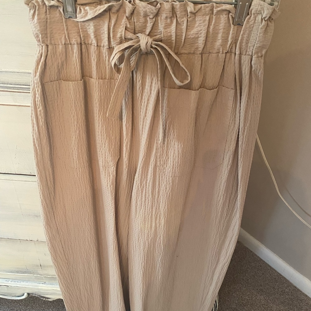 Zara paper bag trousers